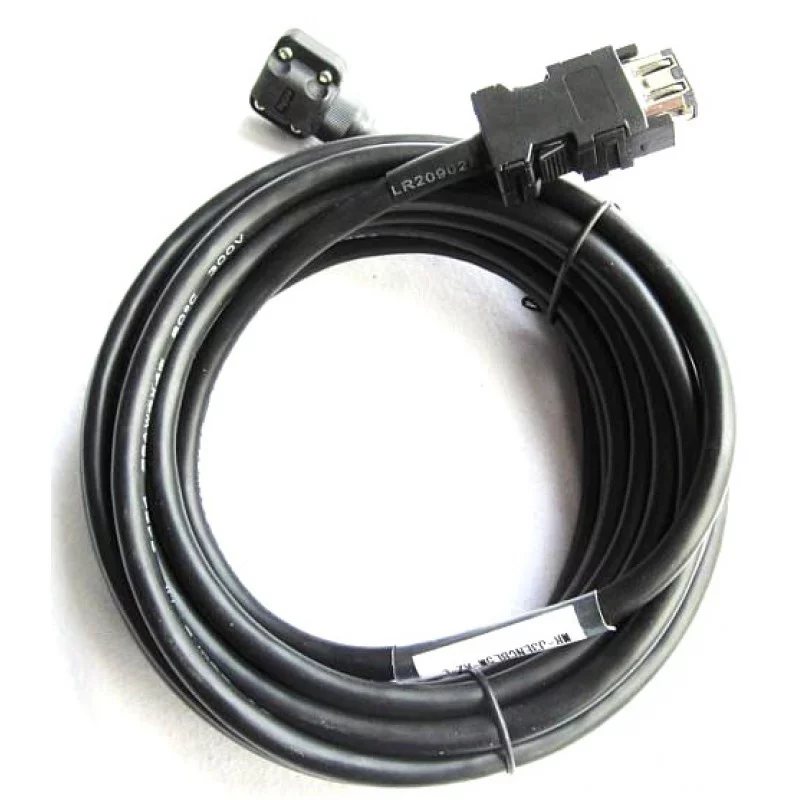 Кабель 10м, выход кабеля в сторону противоположную валу двигателя, IP65 MR-PWS1CBL10M-A2-L